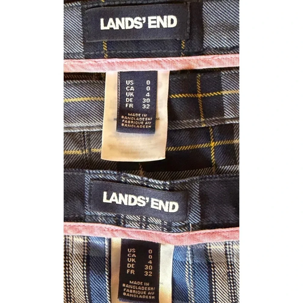 Lands End schoolgirl or polyester